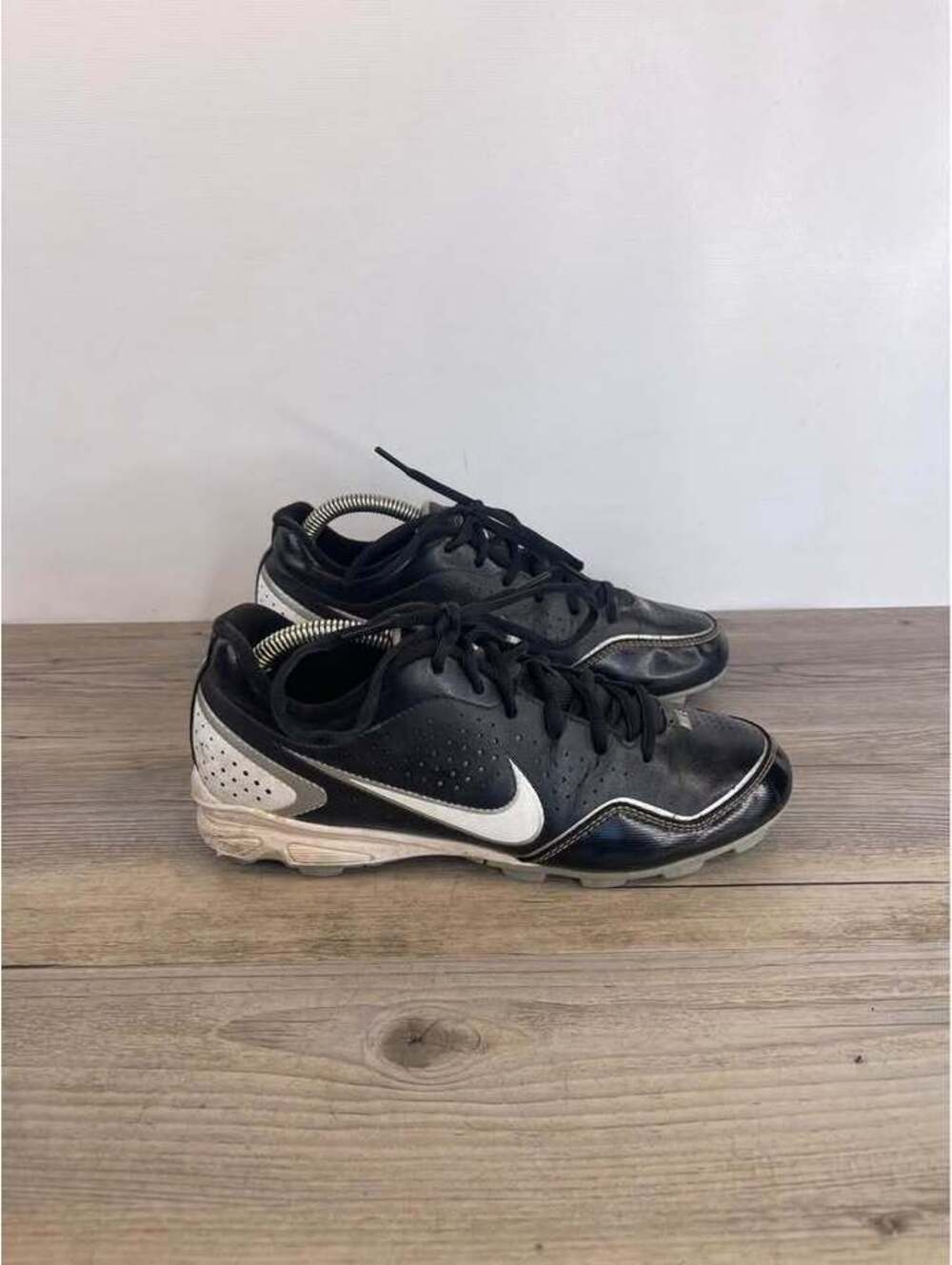 Nike Air MVP Keystone Low Youth Baseball Softball Cleats Size 5Y Black White